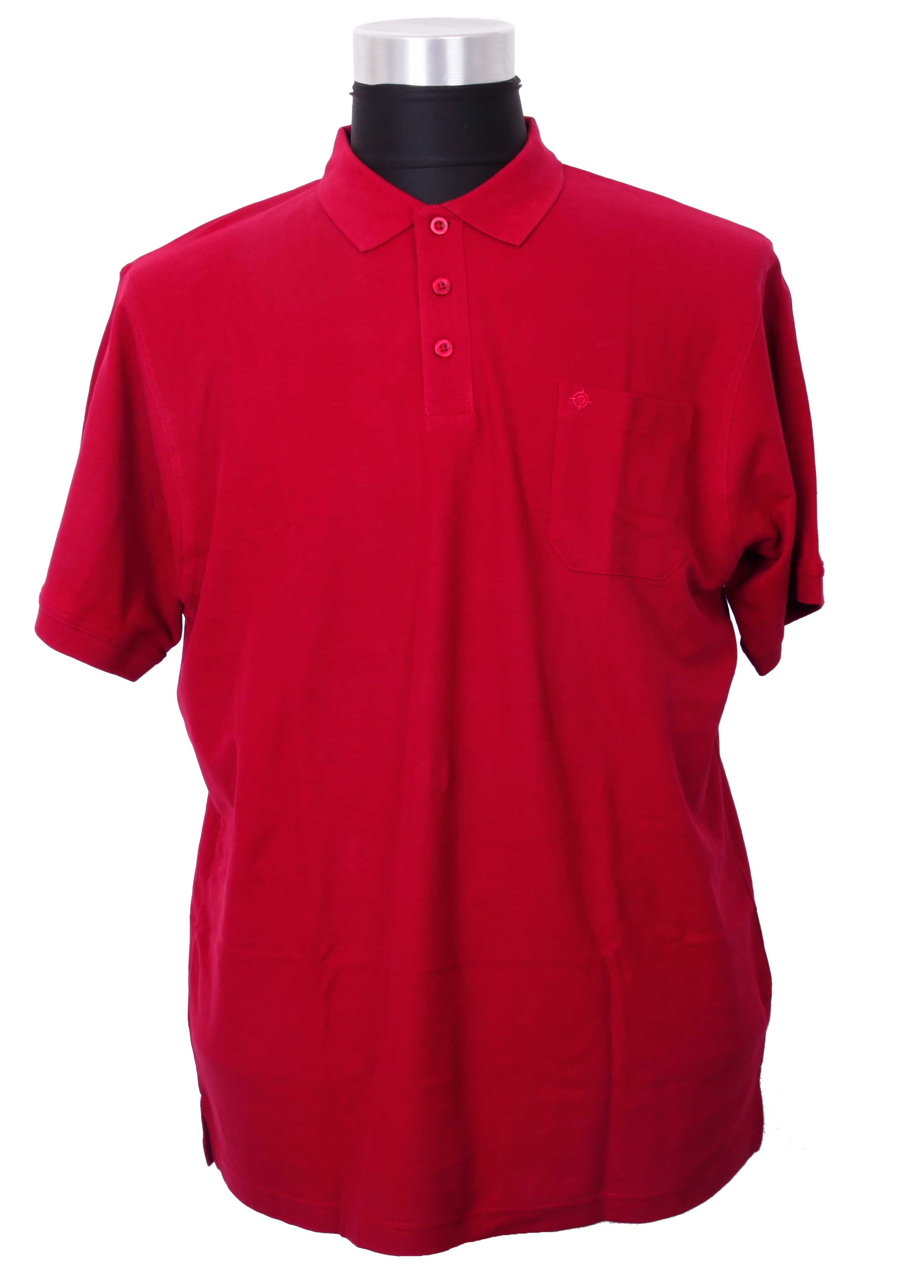 Espionage - Ensfarvet Bomulds Polo Rød
