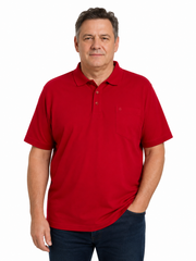 Espionage - Ensfarvet Bomulds Polo - Terracotta