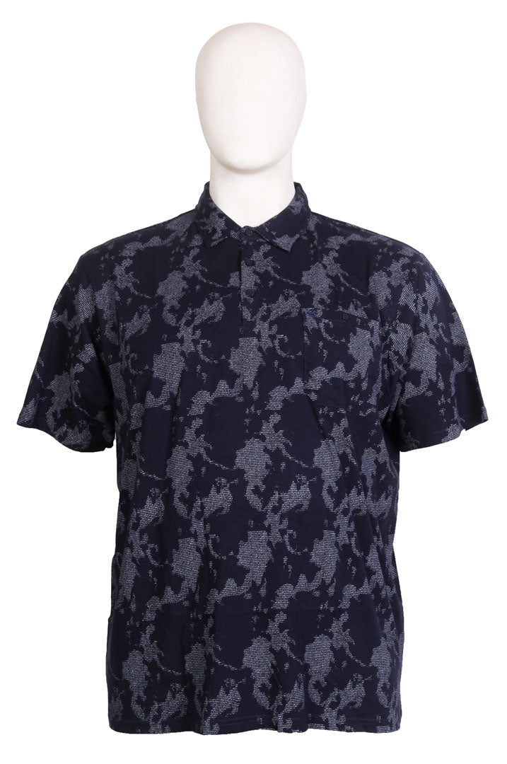 Espionage - Camo Print Polo Navy/Grå