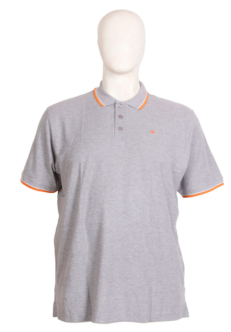 Espionage - Tipped Pique Polo - Silver