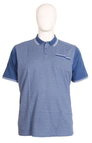Espionage - Jacquard Front Polo - Dark Blue
