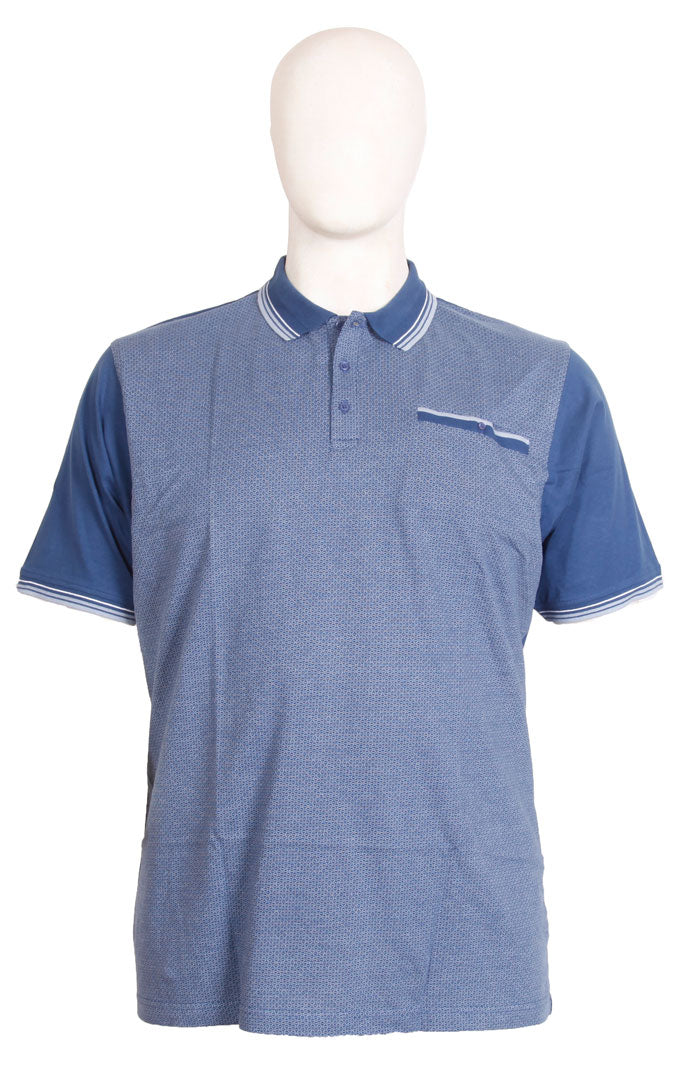 Espionage - Jacquard Front Polo - Dark Blue