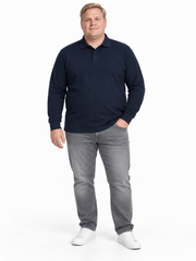Espionage - Langærmede Pique Polo 2XL–6XL