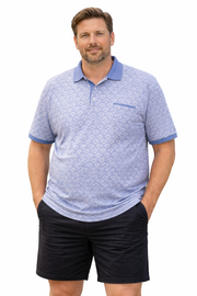 Espionage Polo – Geometrisk Mønster (2XL–8XL)