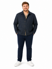 Jack & Jones - Pedro Hybrid Check Blazer – Navy | Str. 64–74