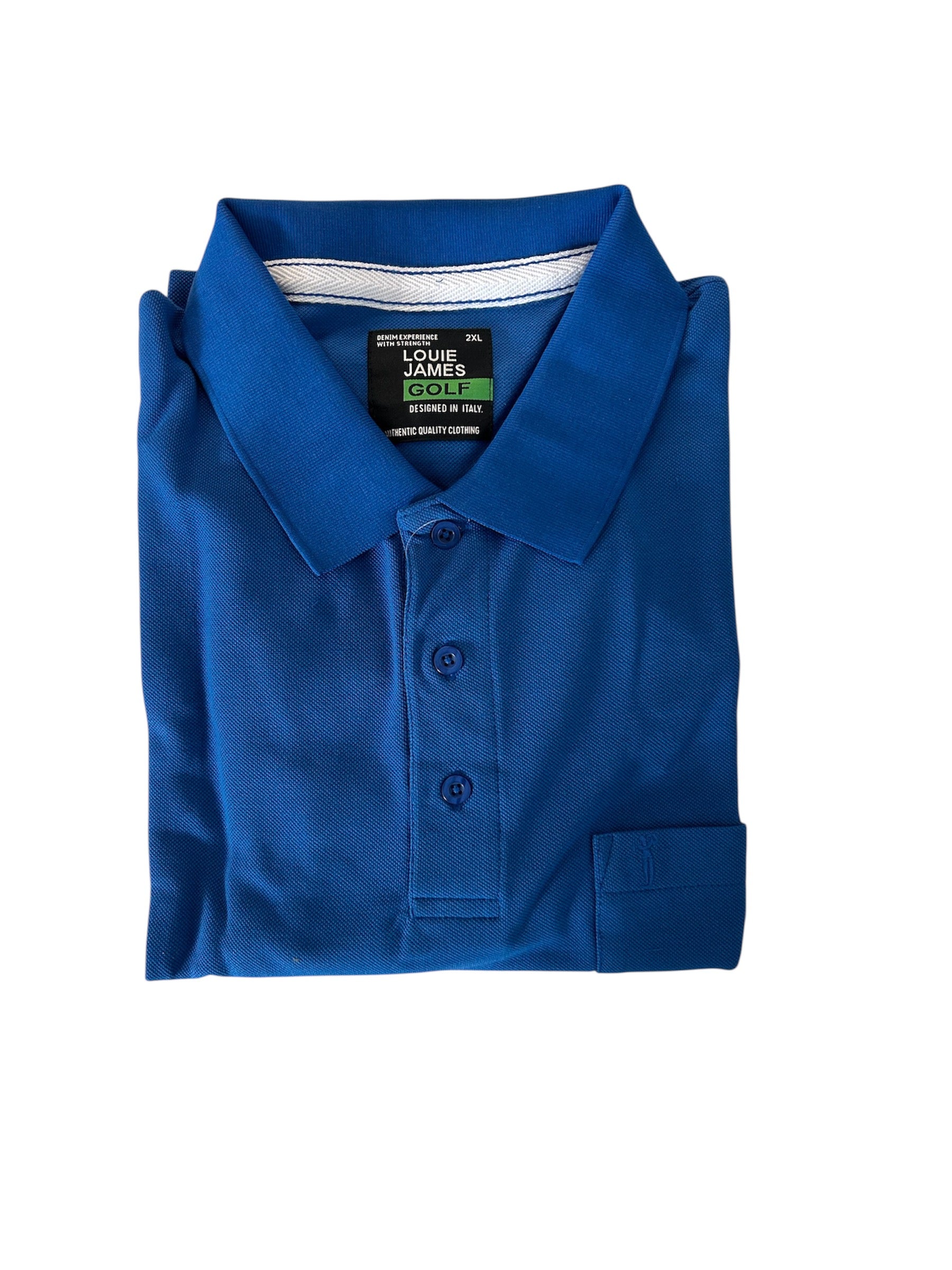 Louie James - Golf Polo Shirt - Royal