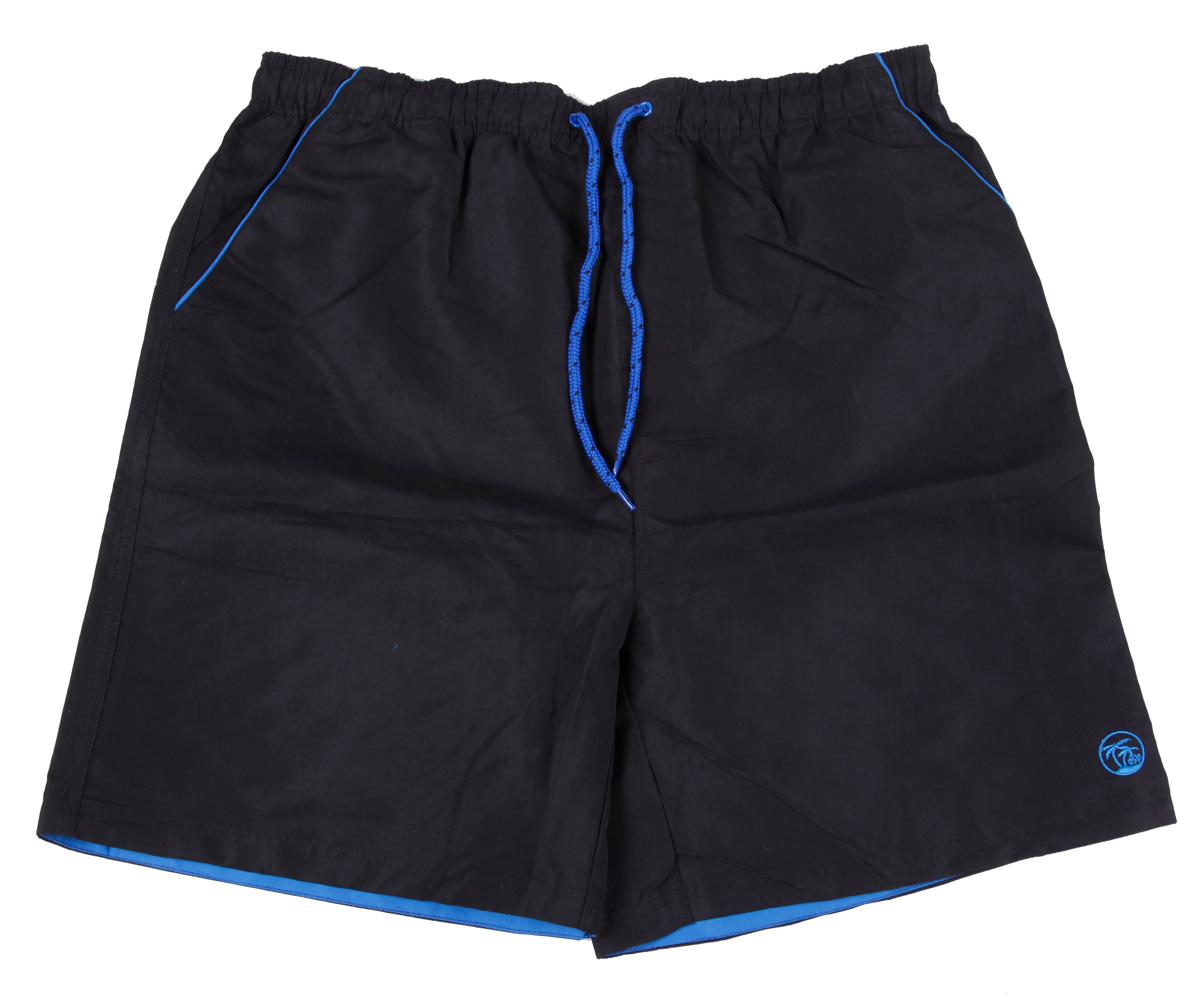 Espionage - Ensfarvede Badeshorts  - Sort