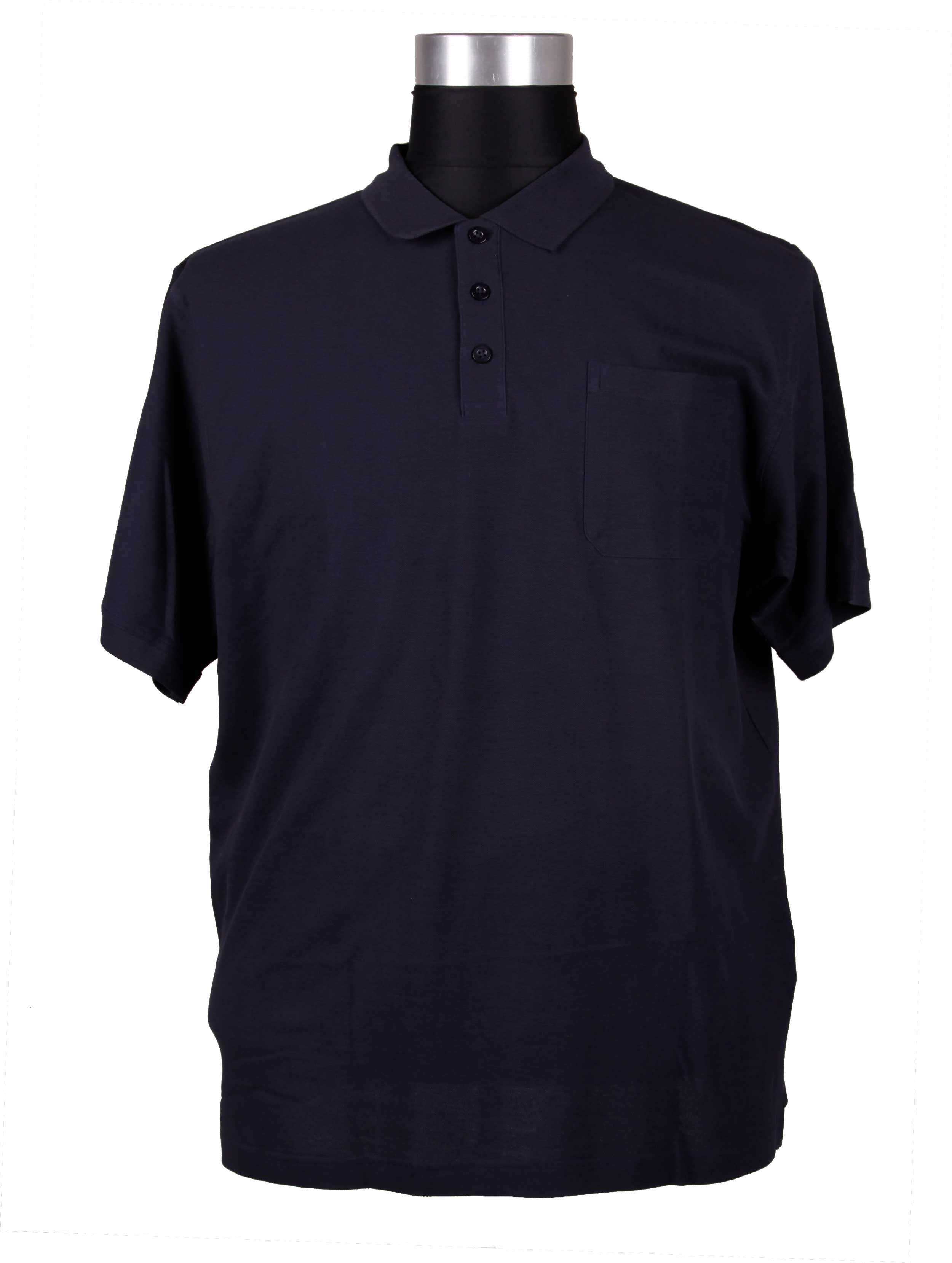 Espionage - Ensfarvet Bomulds Polo Navy