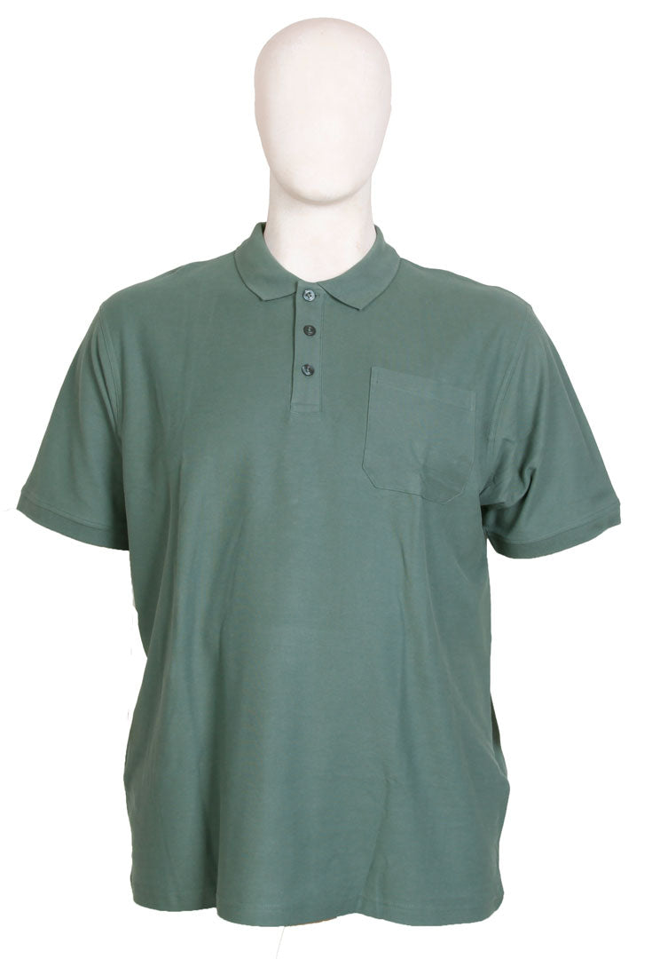 Espionage - Ensfarvet Bomulds Polo Spruce