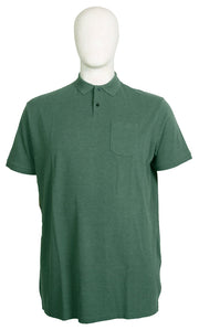 Stolen Denim - Ensfarvet Meleret Polo Ponderrosa Pine