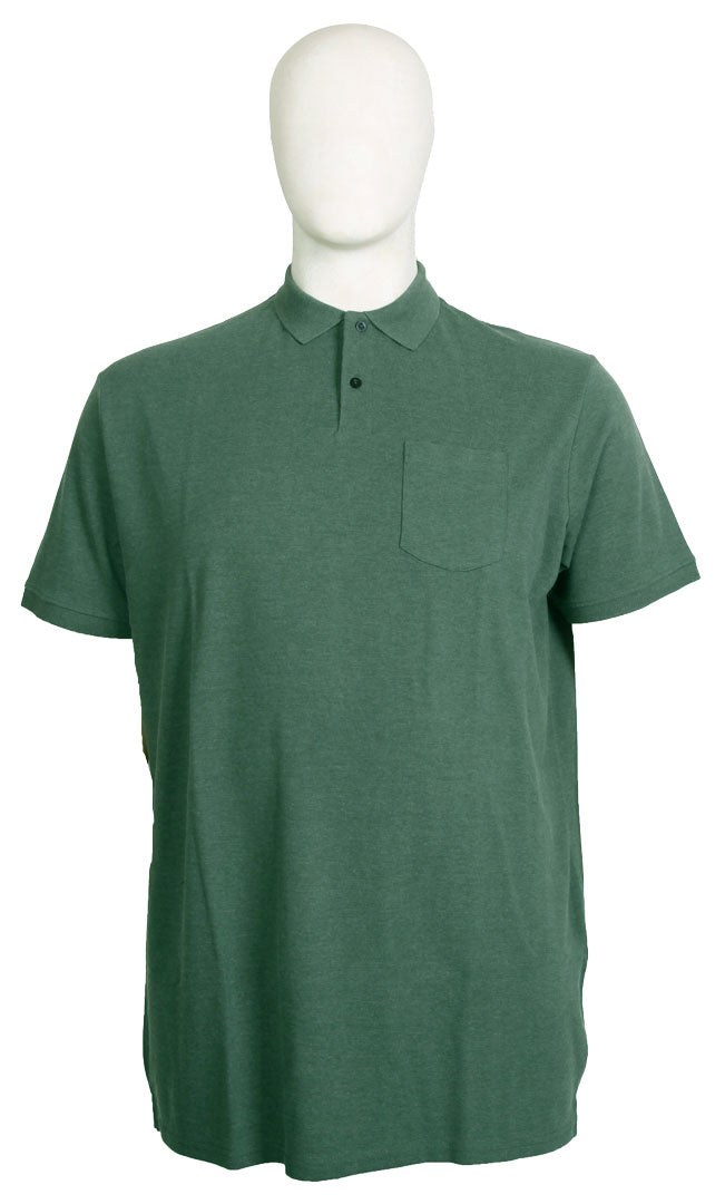 Stolen Denim - Ensfarvet Meleret Polo Ponderrosa Pine