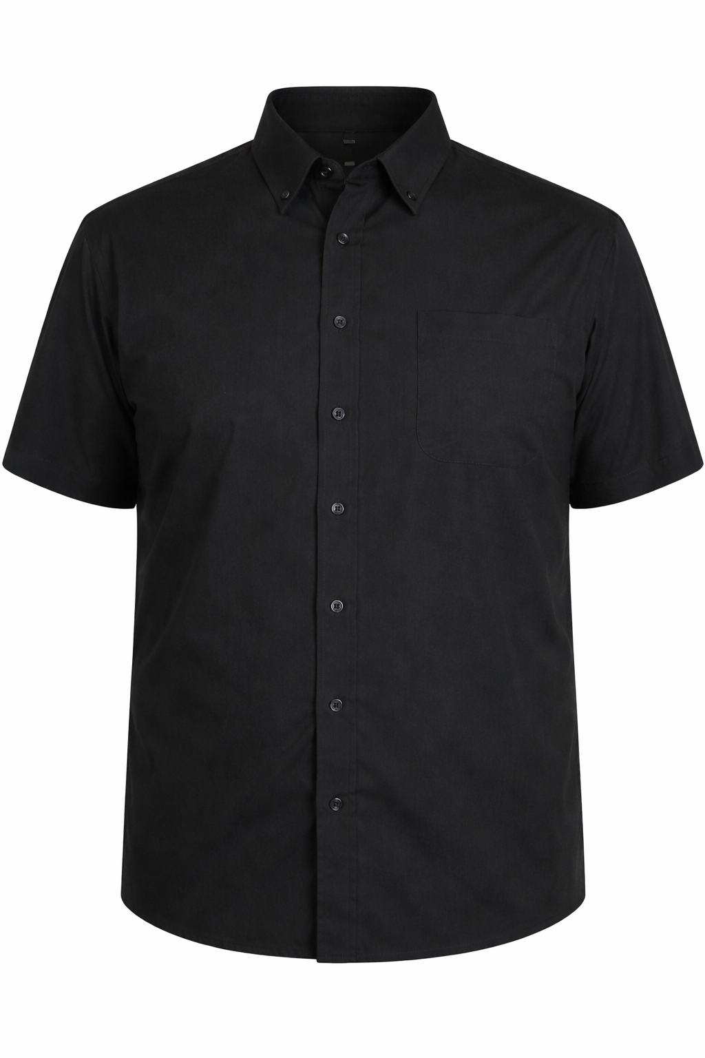 Espionage - Ensfarvet skjorte m. Button down - Sort