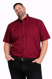 Espionage - Ensfarvet Skjorte m. Button Down - Wine