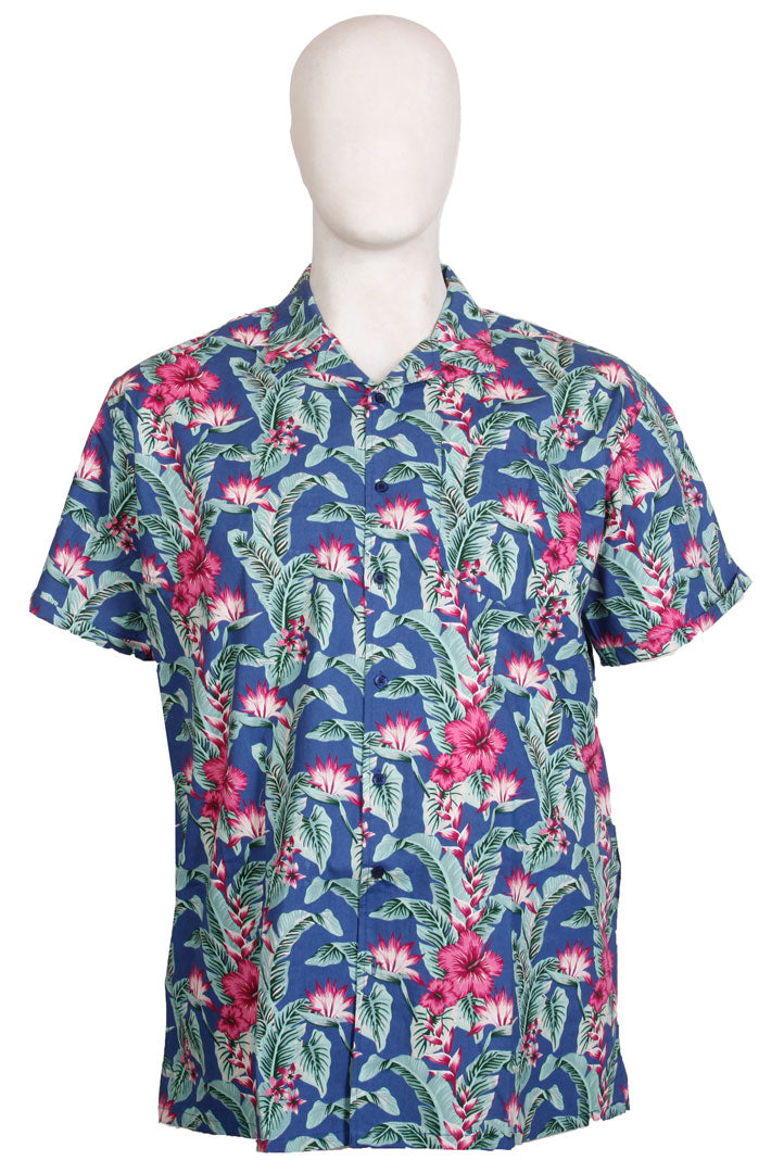 Espionage - Hibiscus Print Skjorte S/S