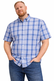 Espionage - Check Shirt Blue Mix (2XL–8XL)