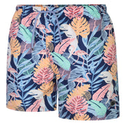 Espionage - Multi Leaf Print Badeshorts