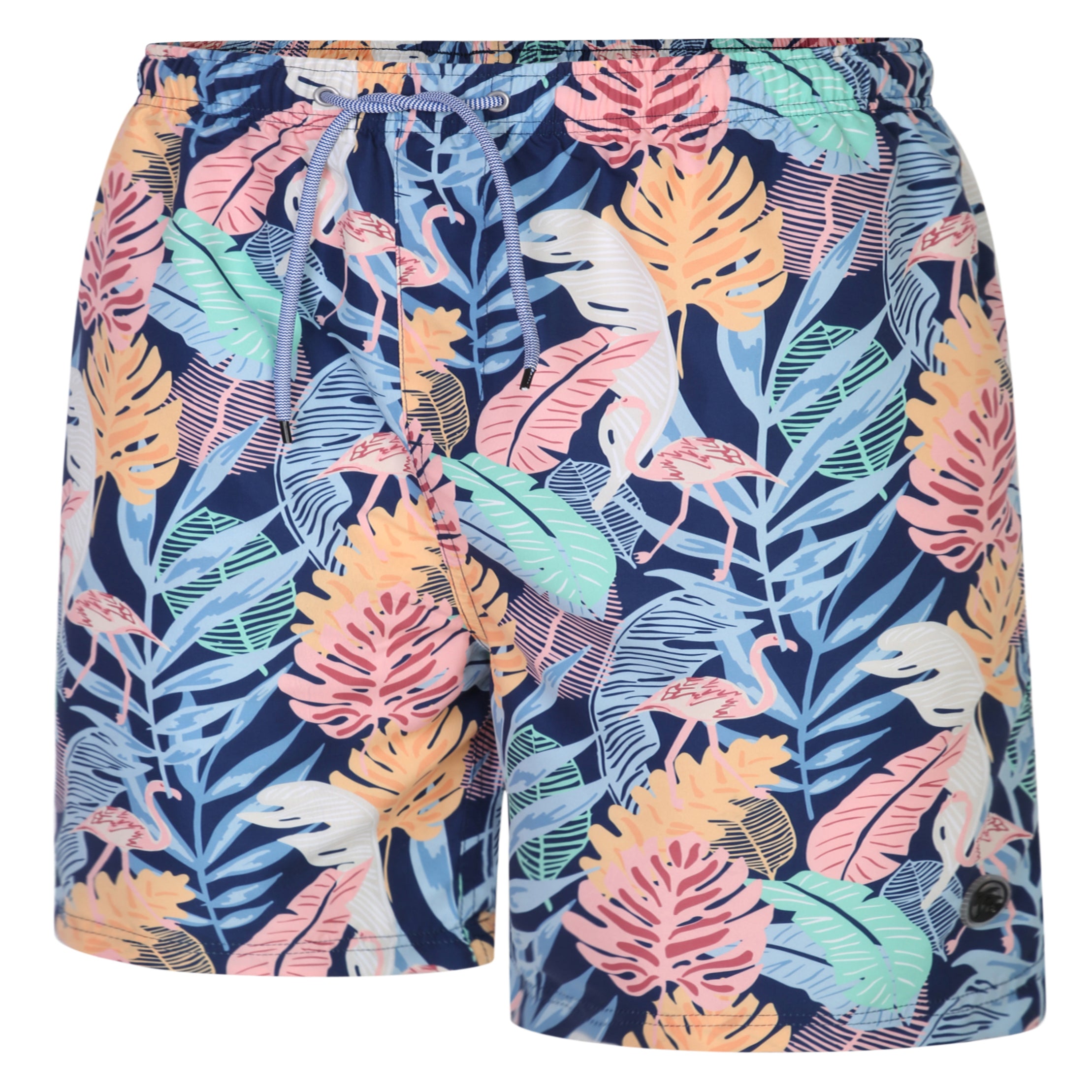 Espionage - Multi Leaf Print Badeshorts