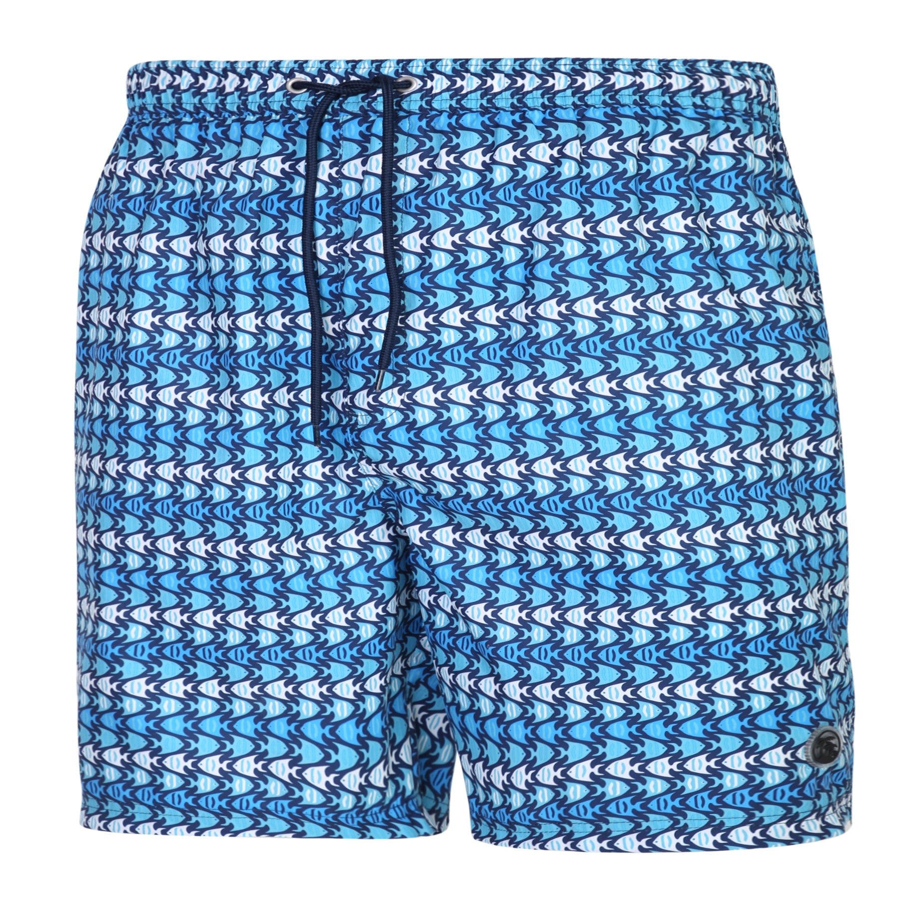 Espionage - Fish Print Badeshorts