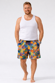 Espionage - Bade Shorts – Tropisk Print (2XL–8XL)