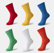 Multifarvede Bambusstrømper 6-pak fra IQ SOX