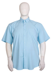 Stolen Denim - Bambus Skjorte korte ærmer - Turkis Blå