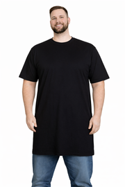 Stolen Denim - Pima Cotton Sort T-Shirt - Ekstra Lang