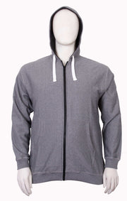 Stolen Denim - Ensfarvet Hættetrøje - Grå