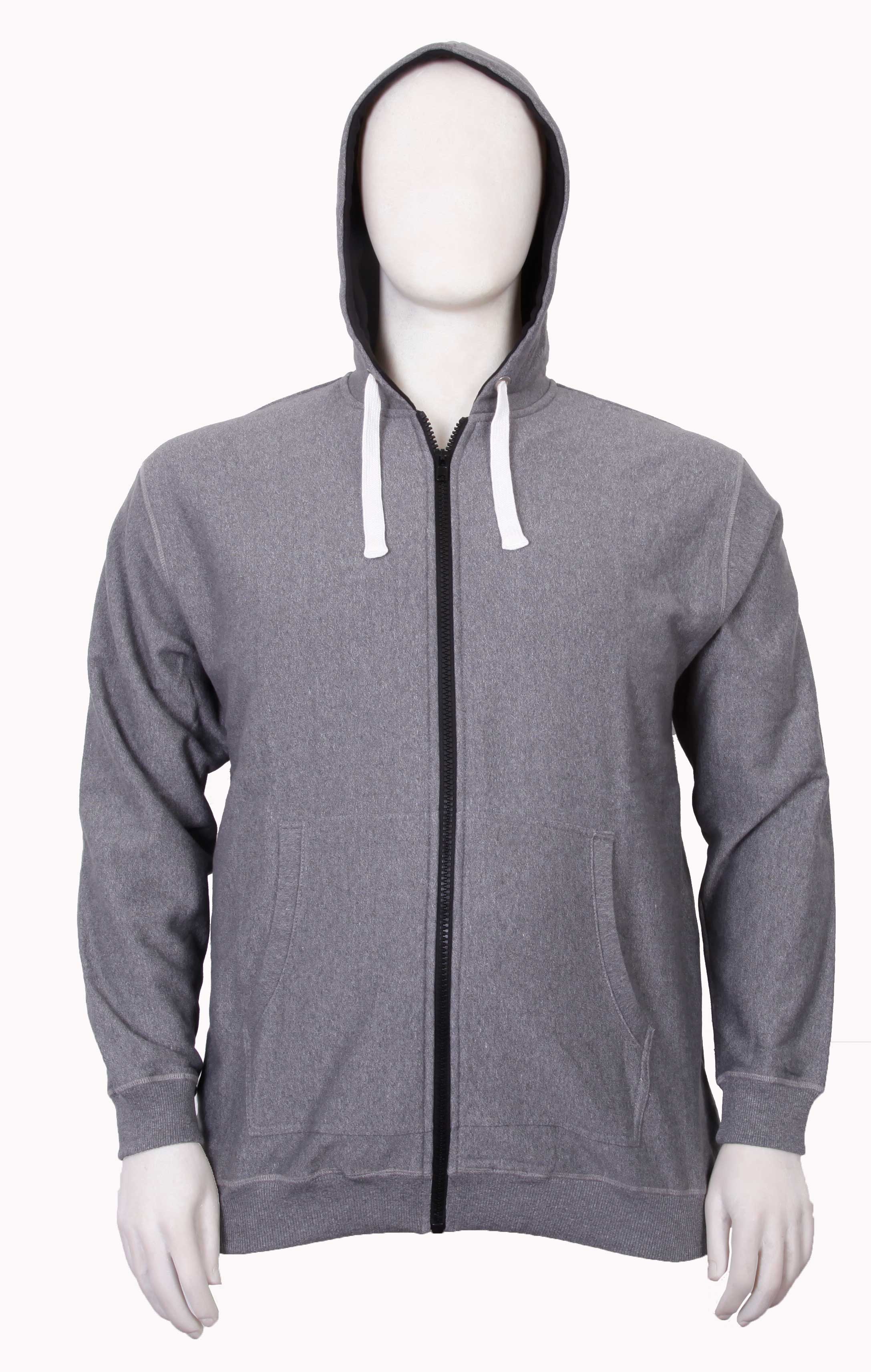 Stolen Denim - Ensfarvet Hættetrøje - Grå