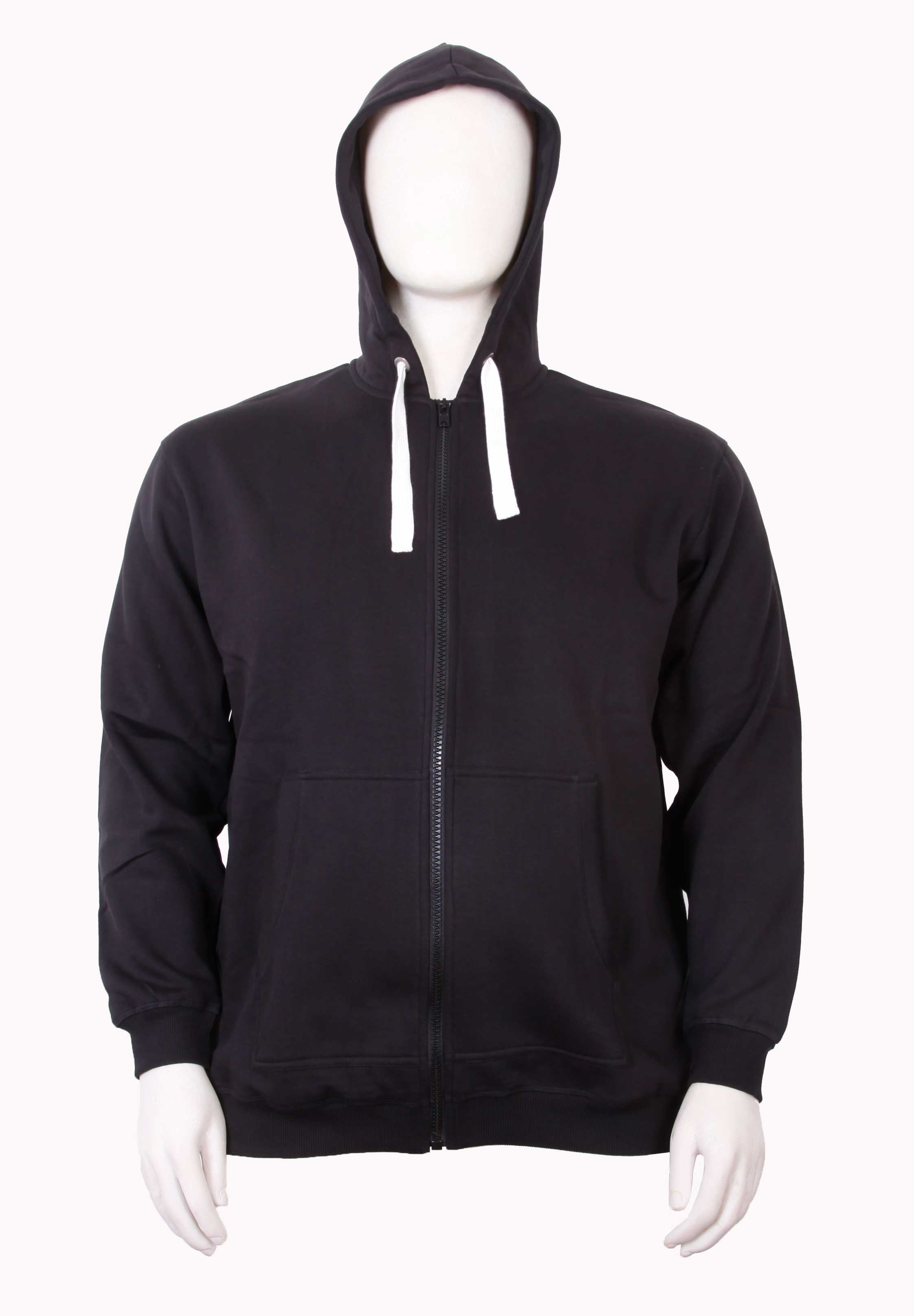 Stolen Denim - Ensfarvet Hættetrøje - Sort