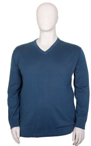 Espionage - Pullover med V-Halsudskæring - Teal