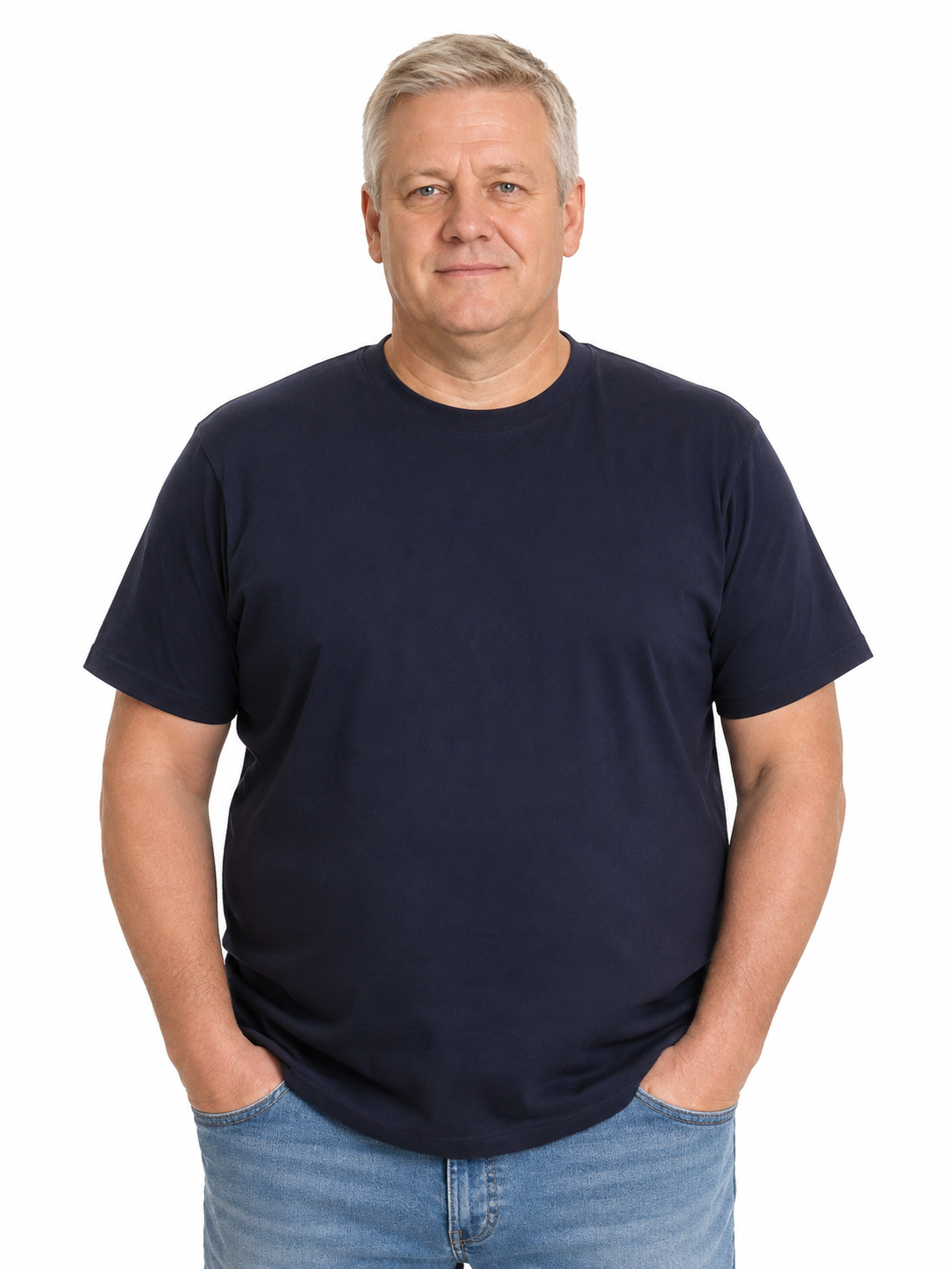 Espionage - Ensfarvet T-Shirt - Navy