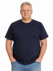 Espionage - Ensfarvet T-Shirt - Navy
