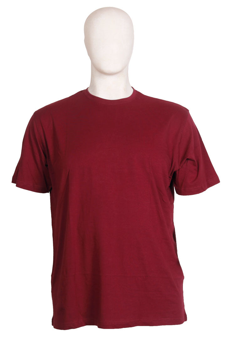 Espionage - Ensfarvet T-Shirt - Vinrød Efterår