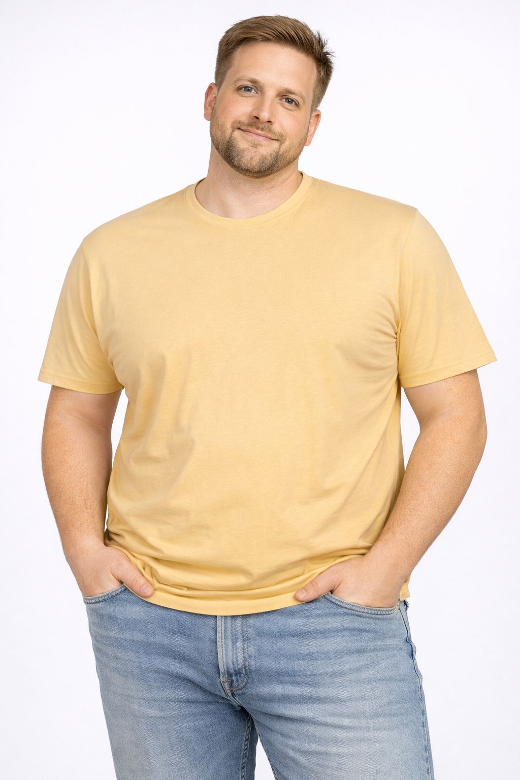 Espionage - Ensfarvet T-Shirt - Mustad