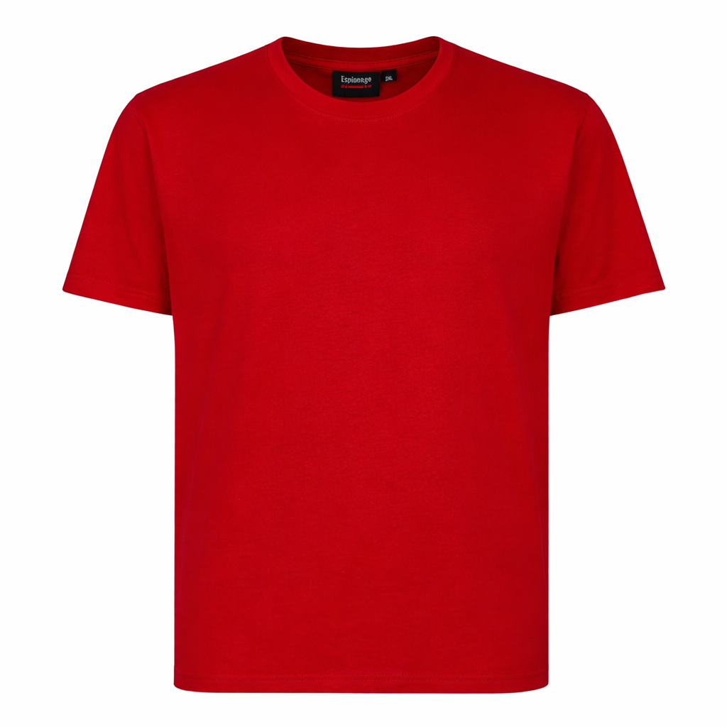 Espionage - Ensfarvet T-Shirt - Mørk Rød