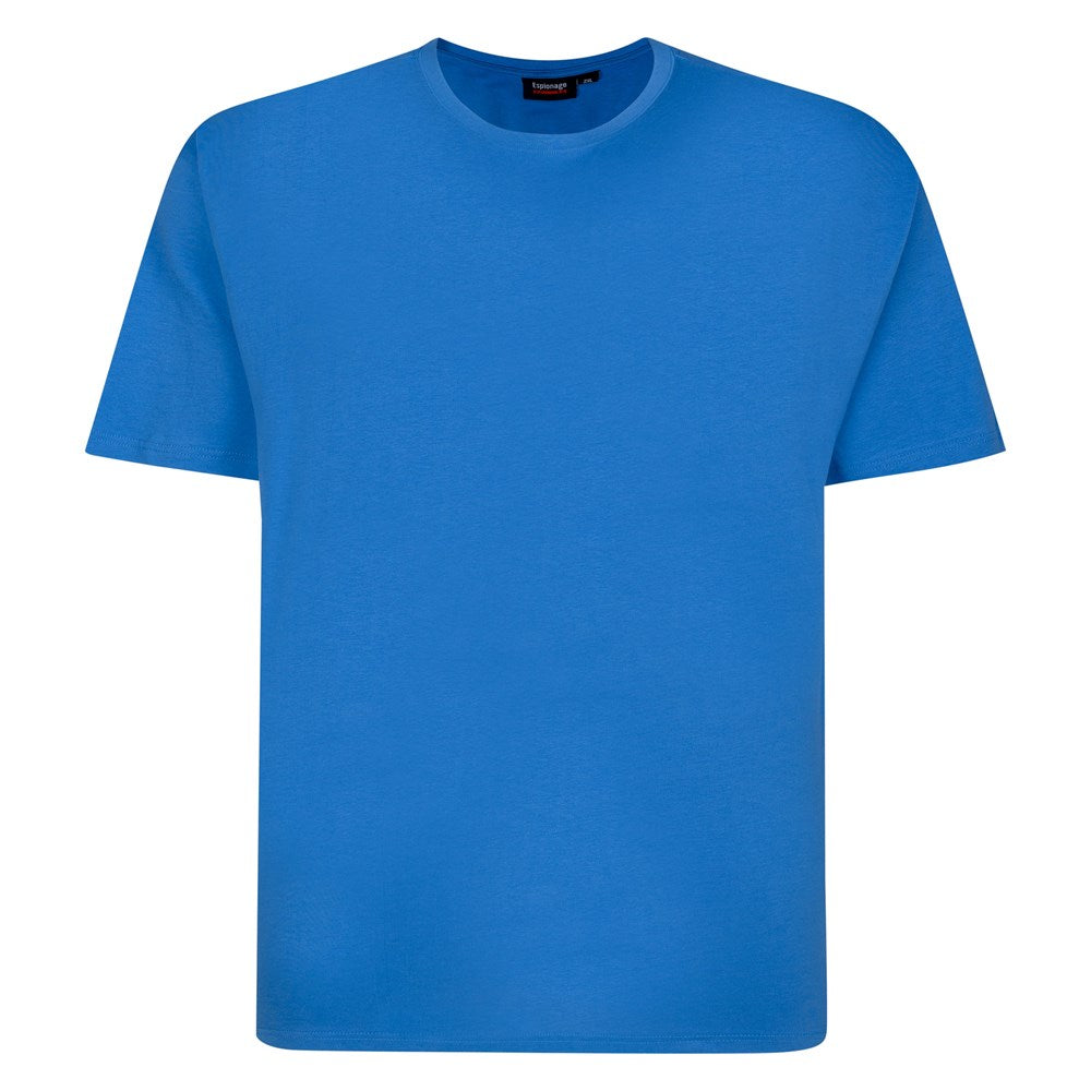 Espionage - Ensfarvet T-Shirt - Azure Blå