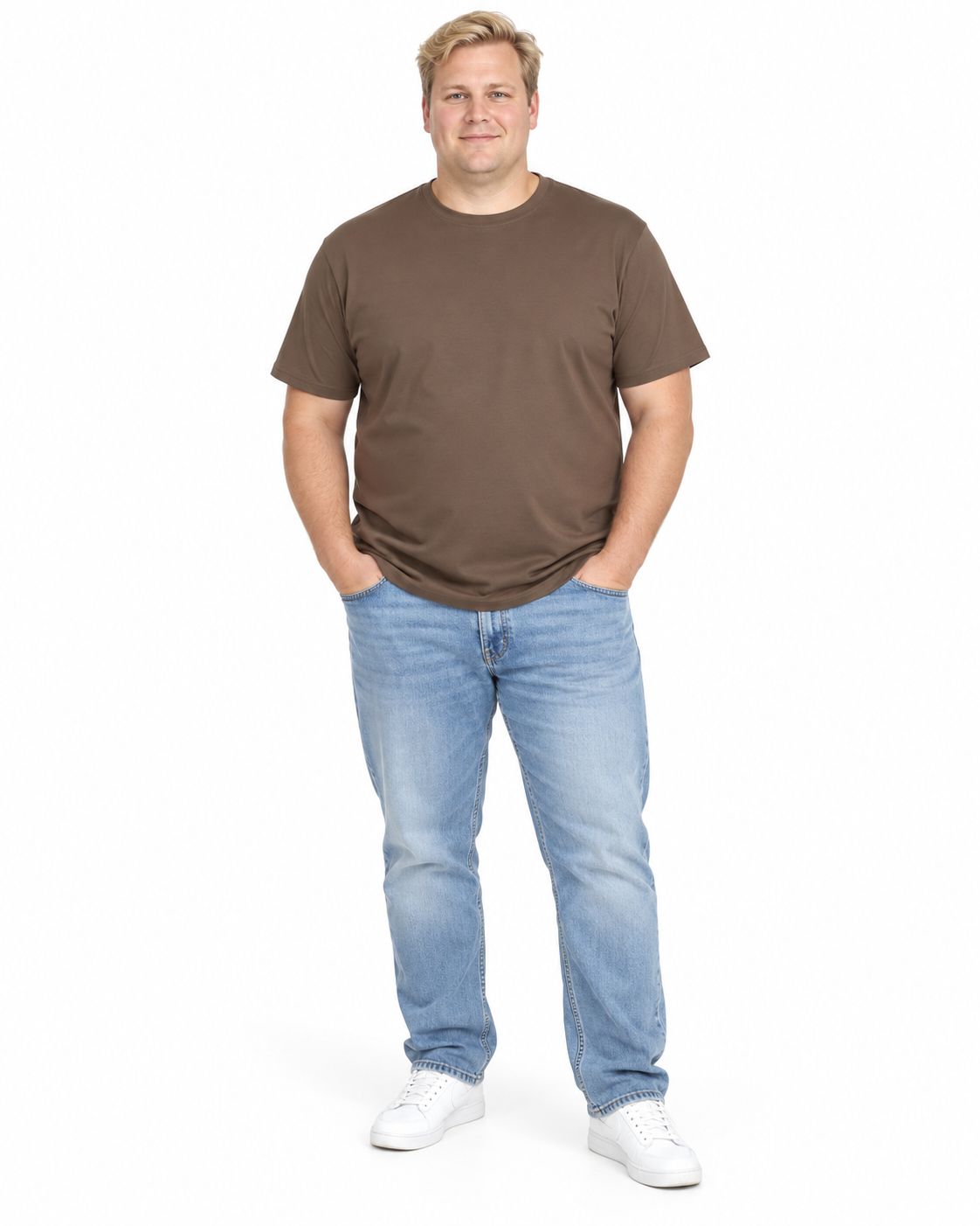 Espionage - Ensfarvet T-Shirt - Coffee