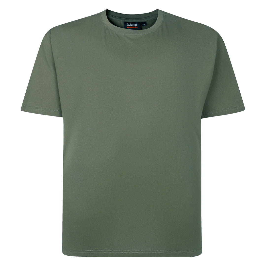 Espionage - Ensfarvet T-Shirt - Khaki