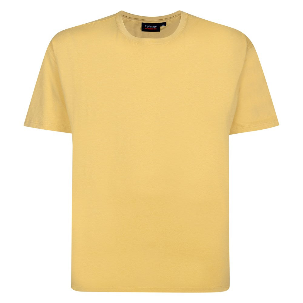 Espionage - Ensfarvet T-Shirt - Mustad