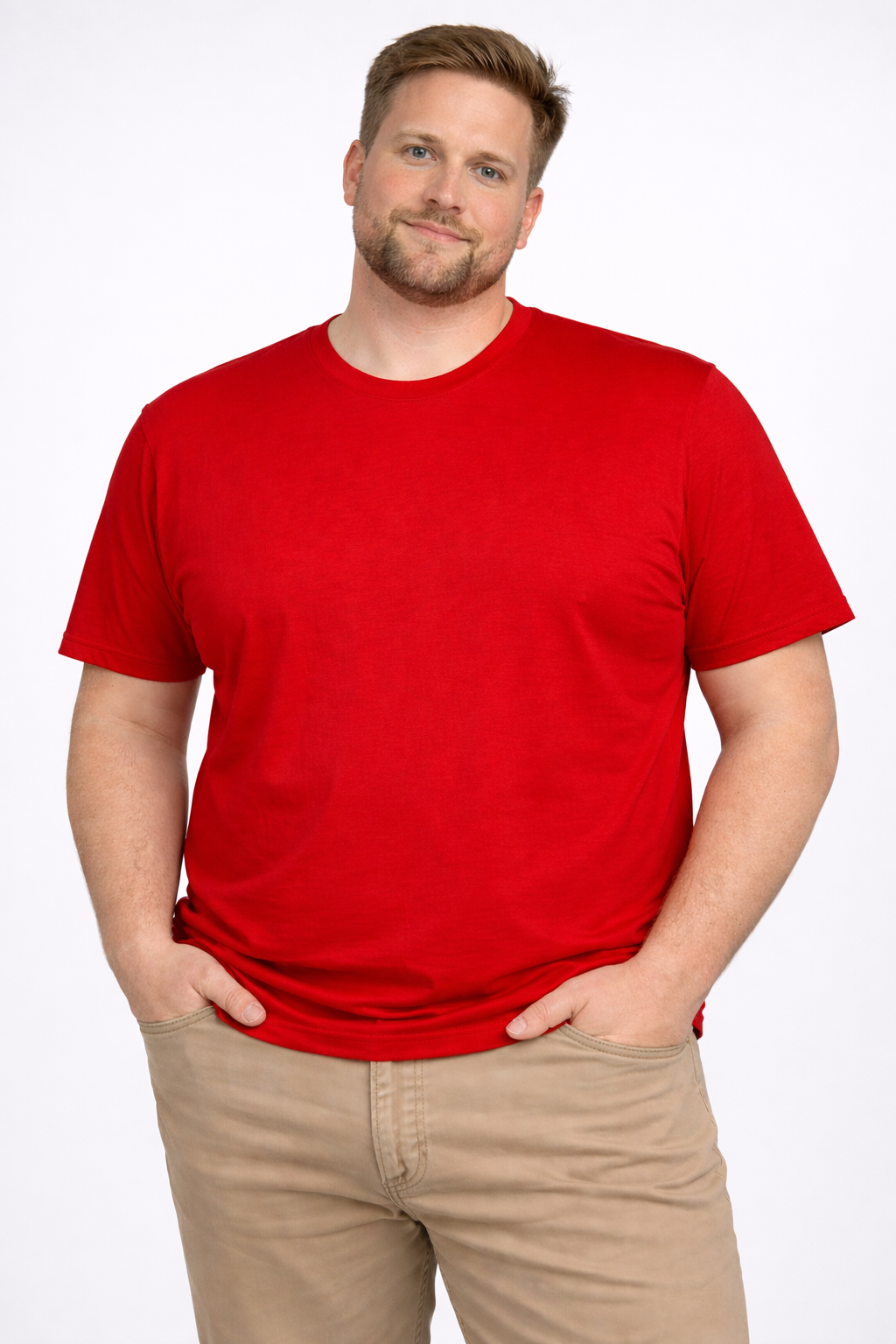 Espionage - Ensfarvet T-Shirt - Mørk Rød