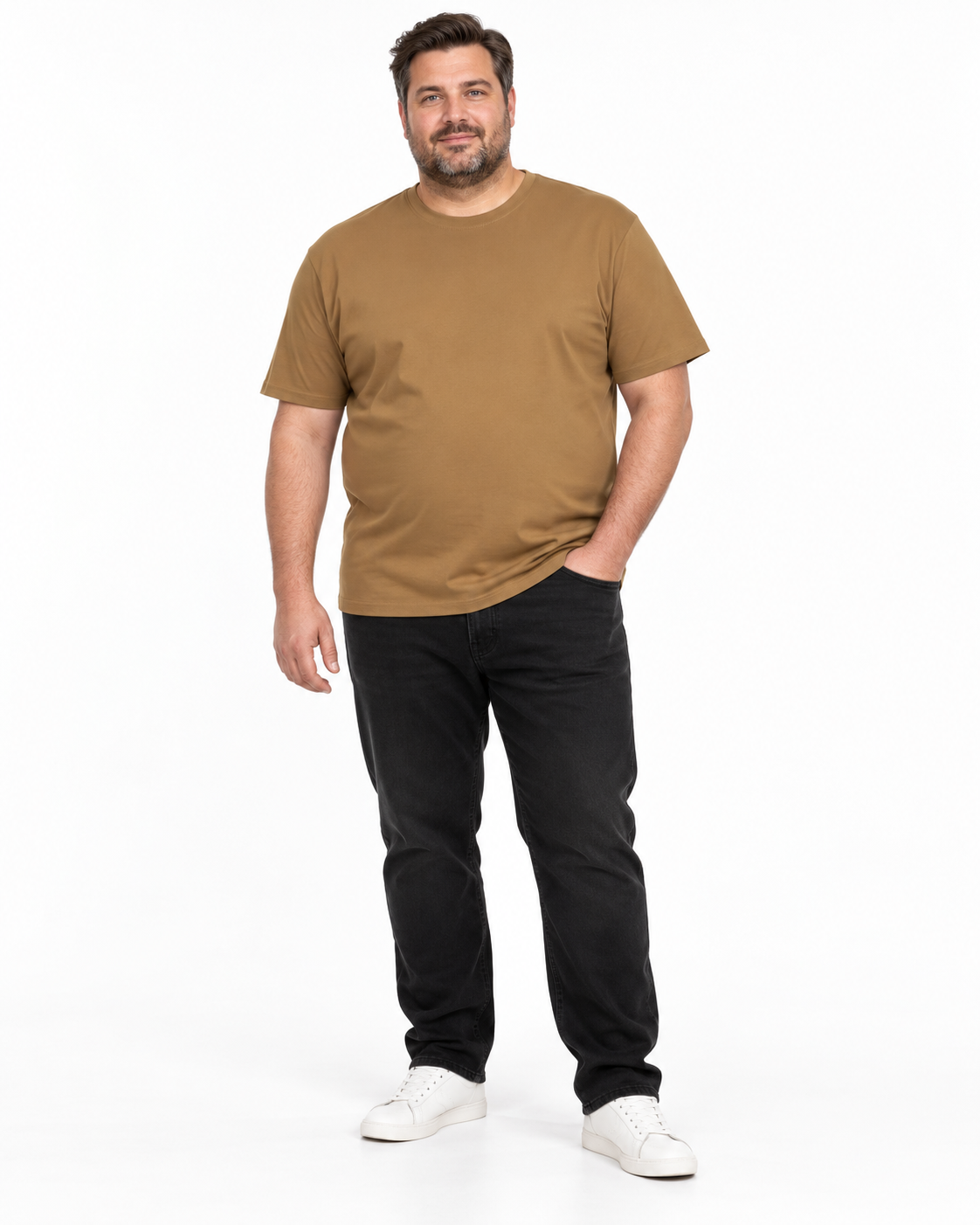 Espionage - Ensfarvet T-Shirt - Okker