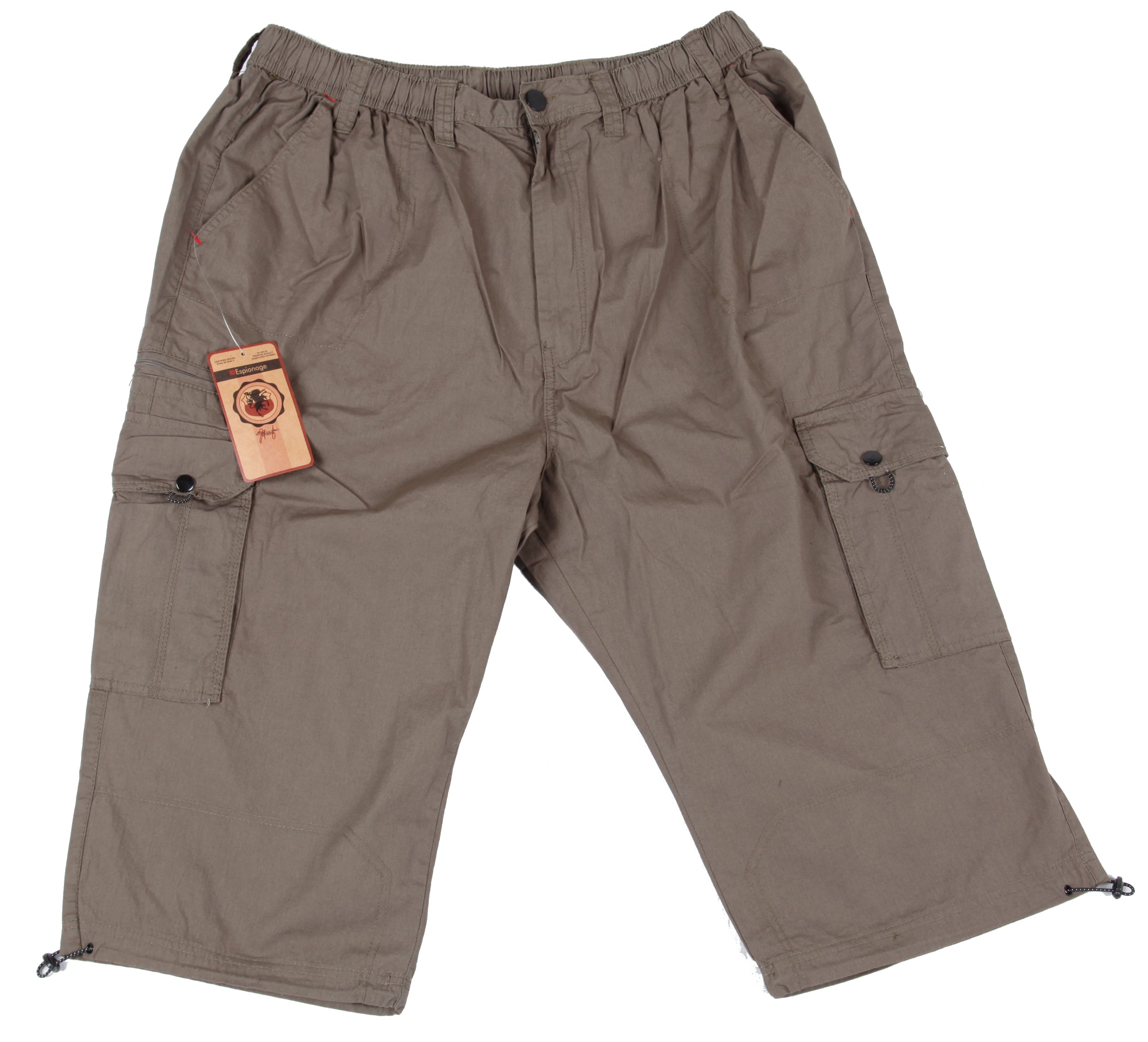 Espionage - Poplin 3/4 Lomme Bukser - Olive