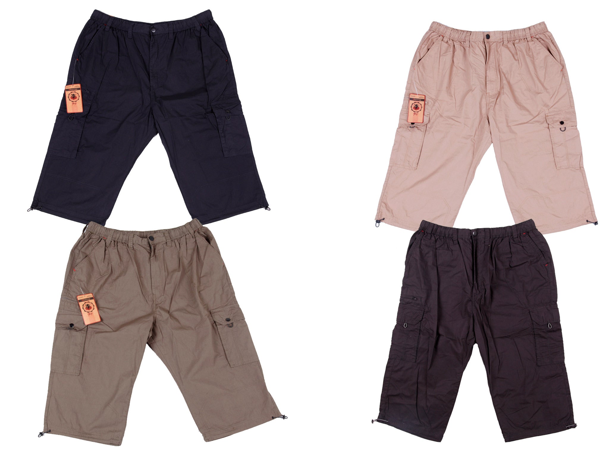 Espionage - Poplin 3/4 Lomme Bukser - Sand