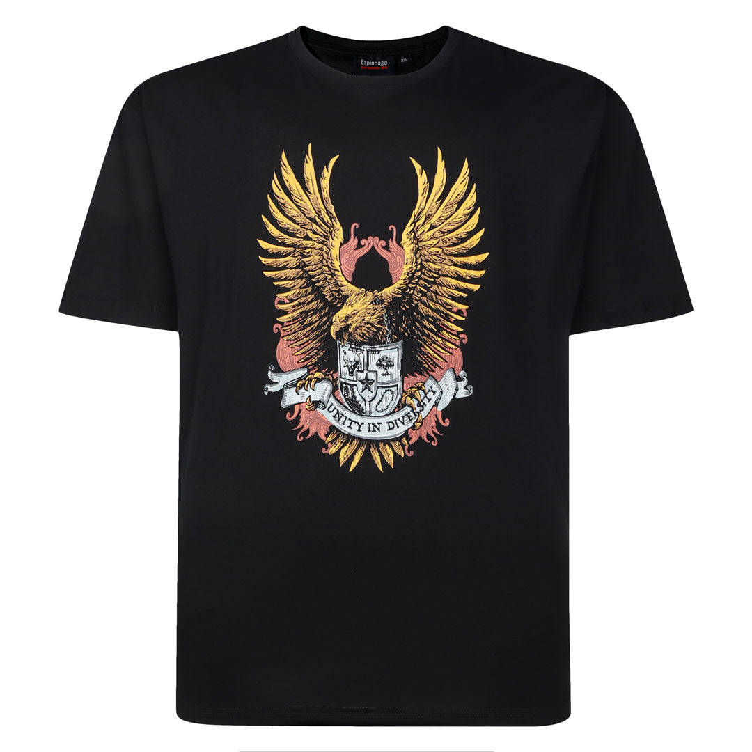 Espionage - Eagle Crest Print T-Shirt