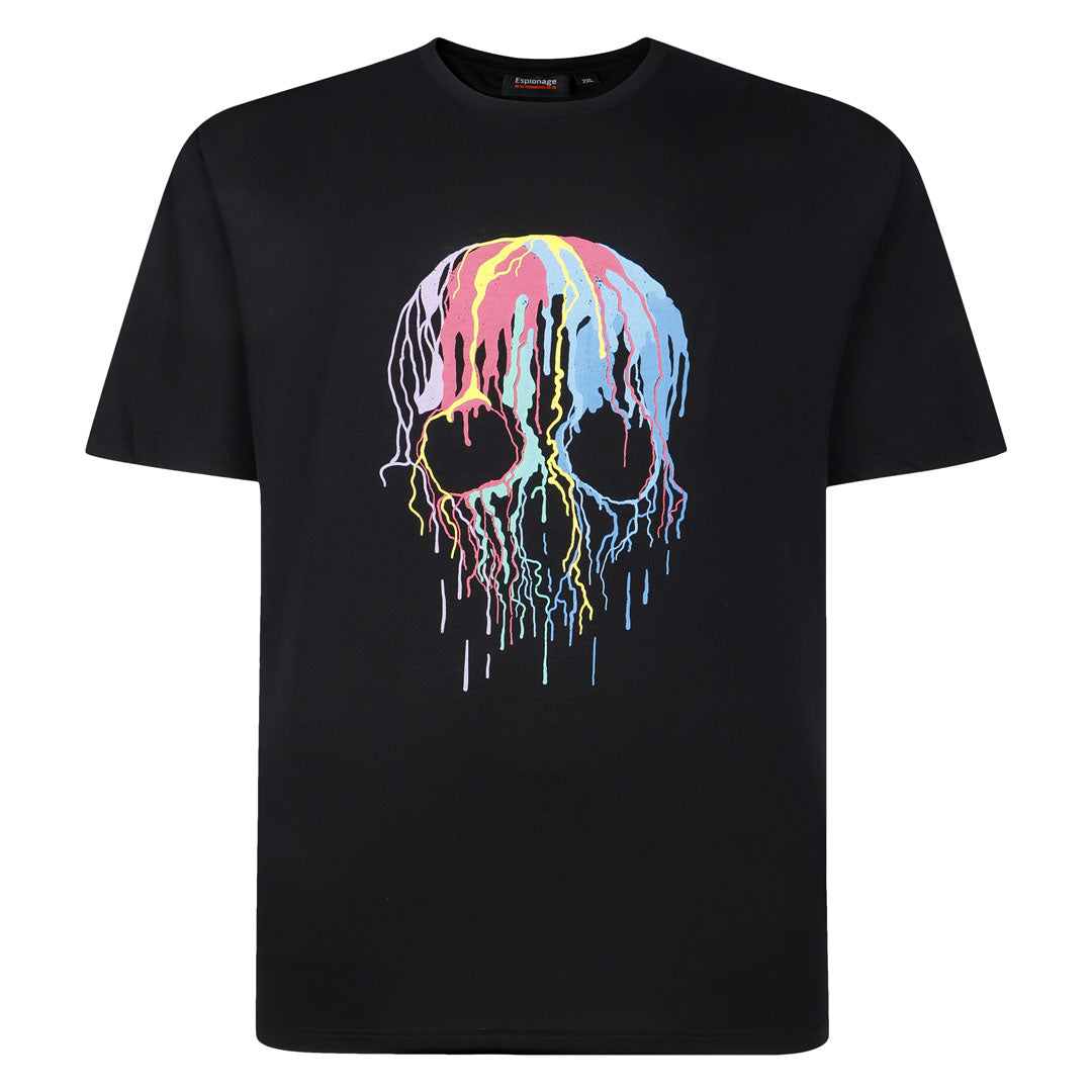 Espionage - Dripping Skull Print T-Shirt