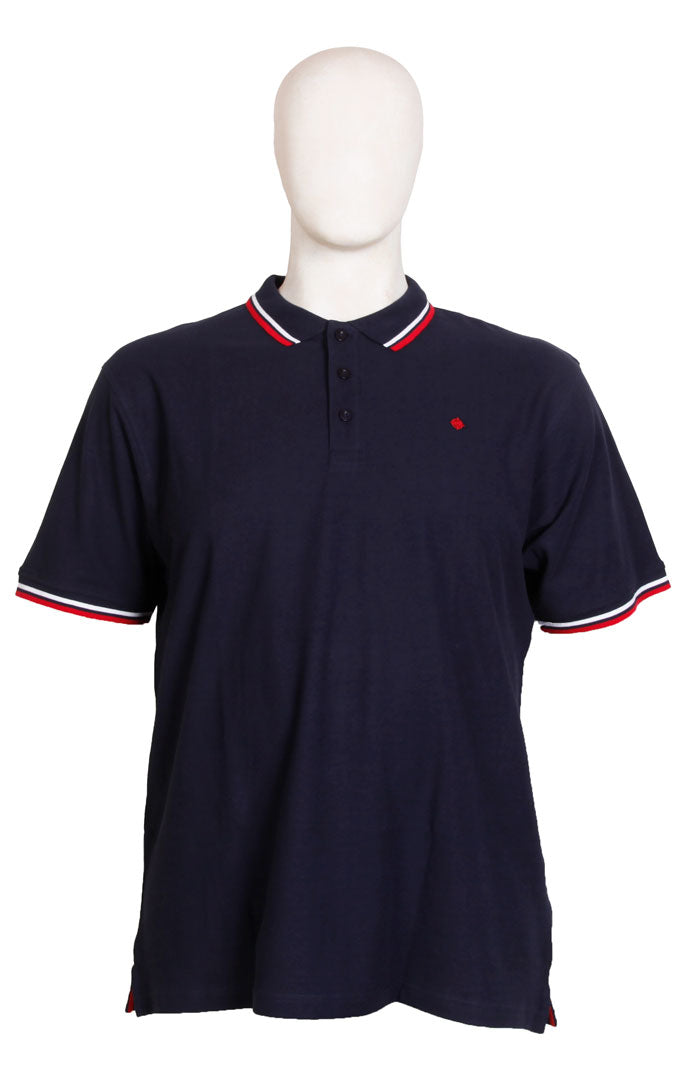 Espionage - Tipped Pique Polo - Navy
