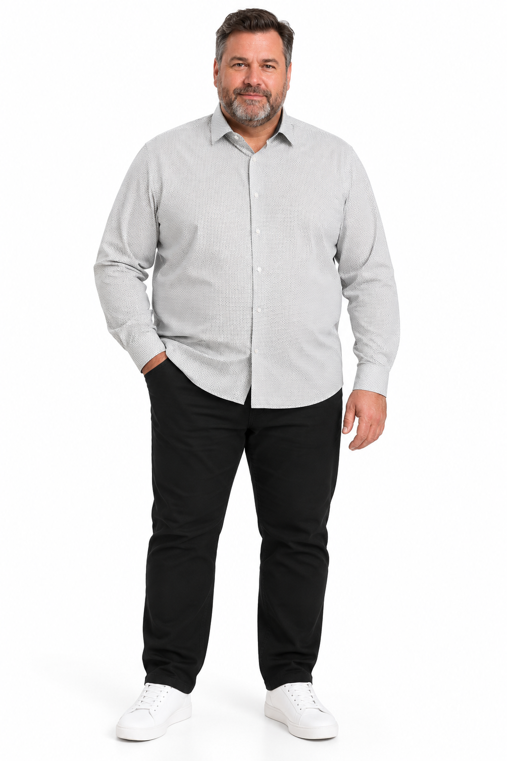 Venti By Casa Moda - Bertram Jersey Flex Skjorte L/S (2XL-6XL)