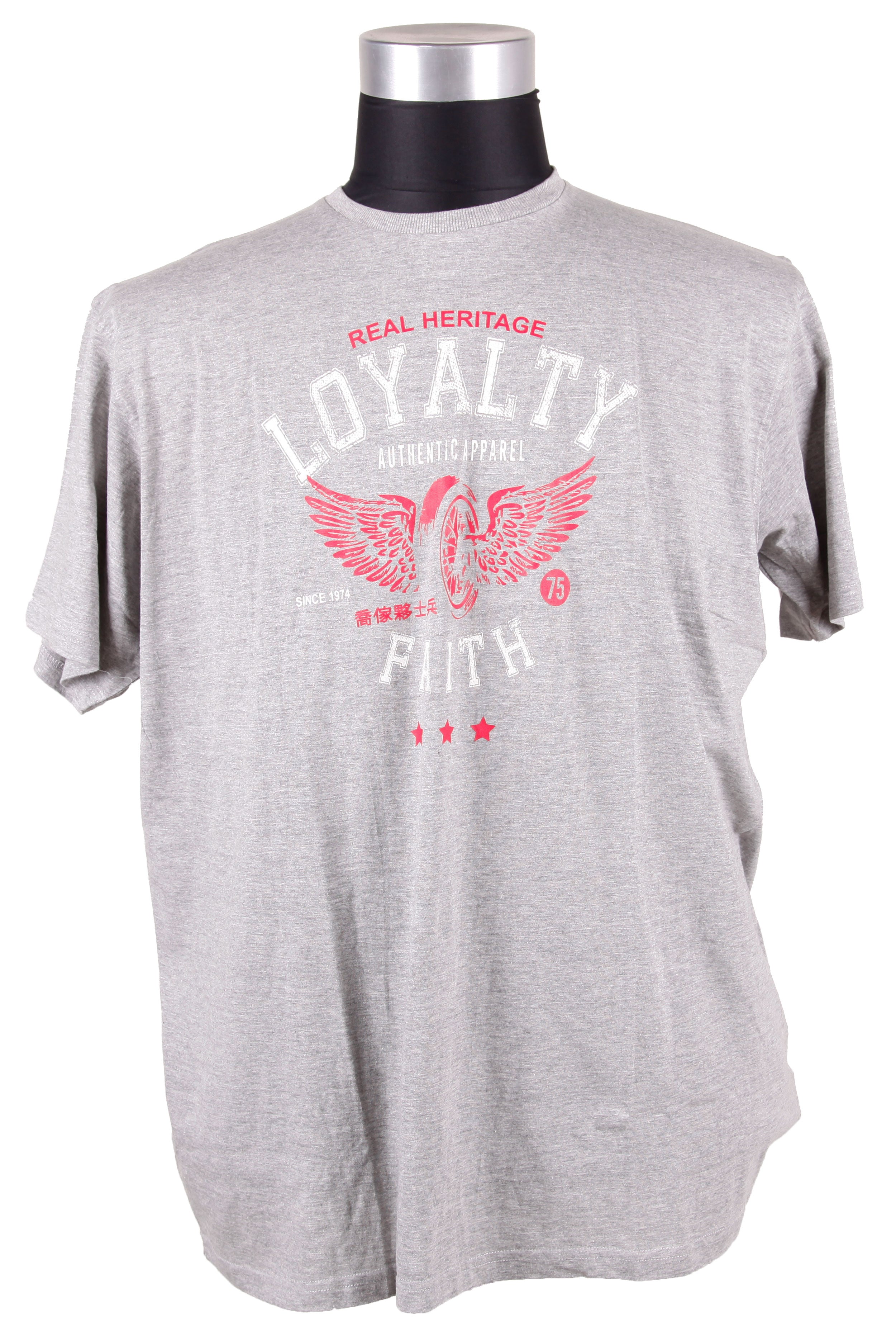 Loyalty & Faith - Wings T-Shirt - Grå