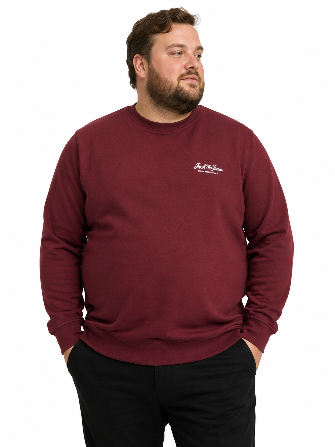 Jack & Jones Graphic Sweat – Fired Brick (3XL - 8XL)