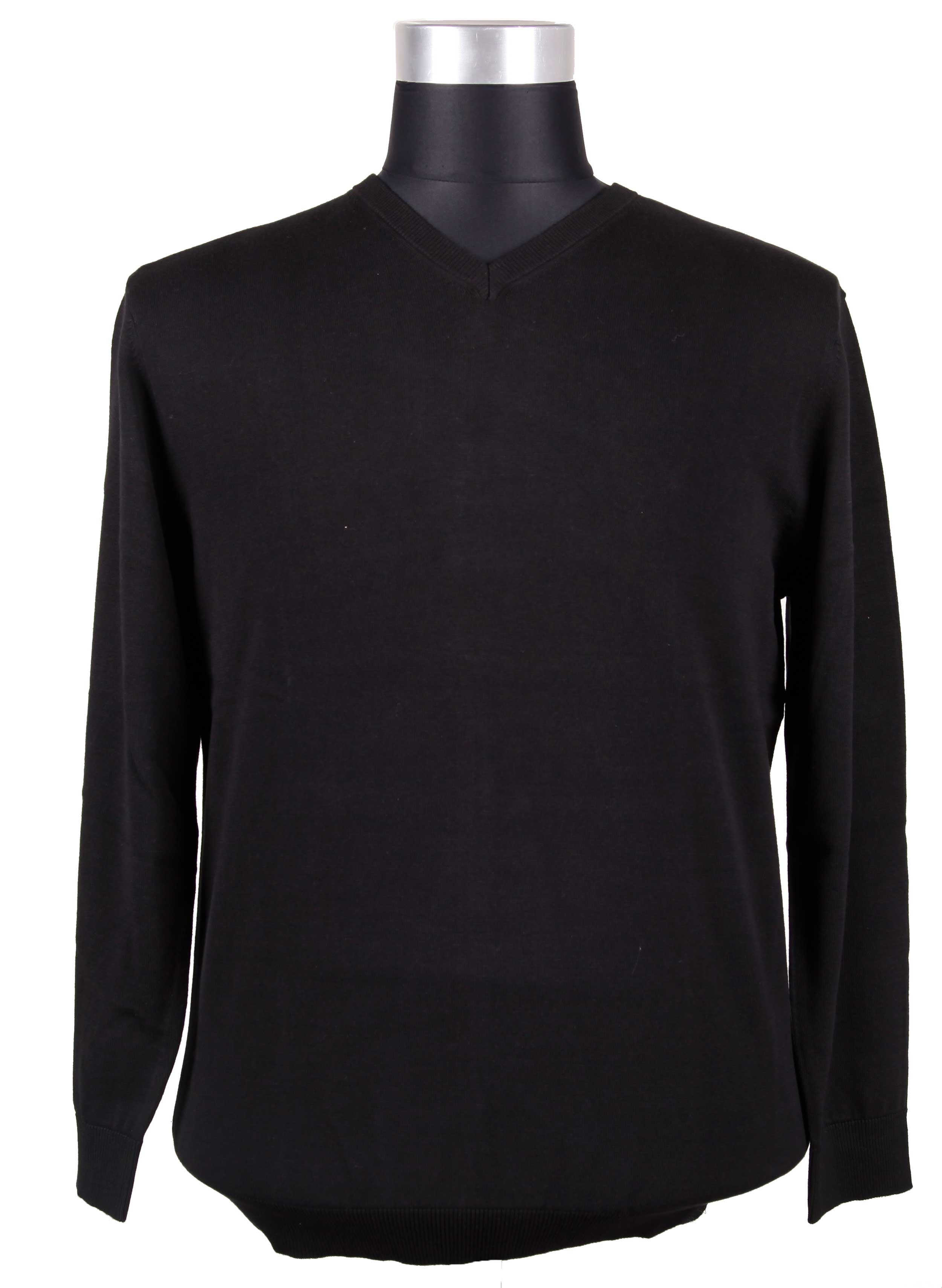 Espionage - Pullover med V-Halsudskæring - Sort